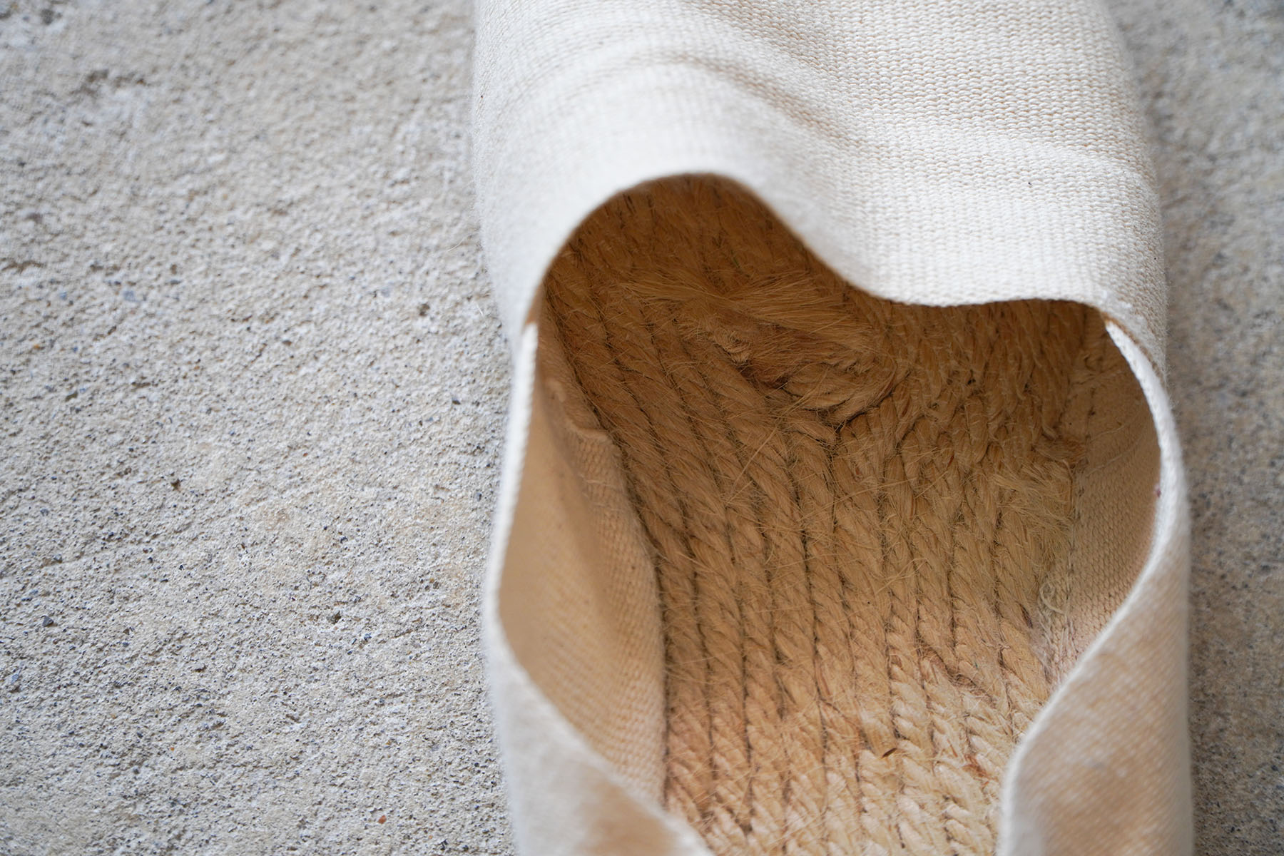 started wearing " espadrilles "　インソール