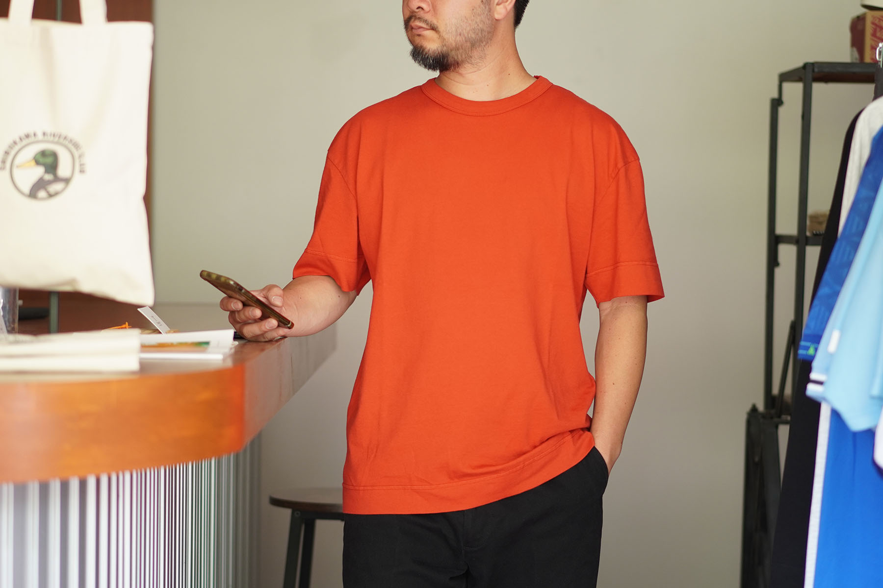 organic cotton big T-shirts [PARAGES] サイズイメージ