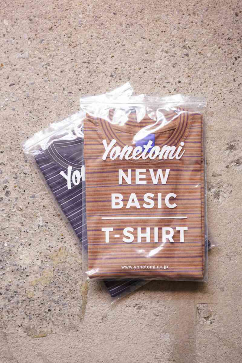 GARMENT DYED RANDOM BORDER T-shirts パッケージ
