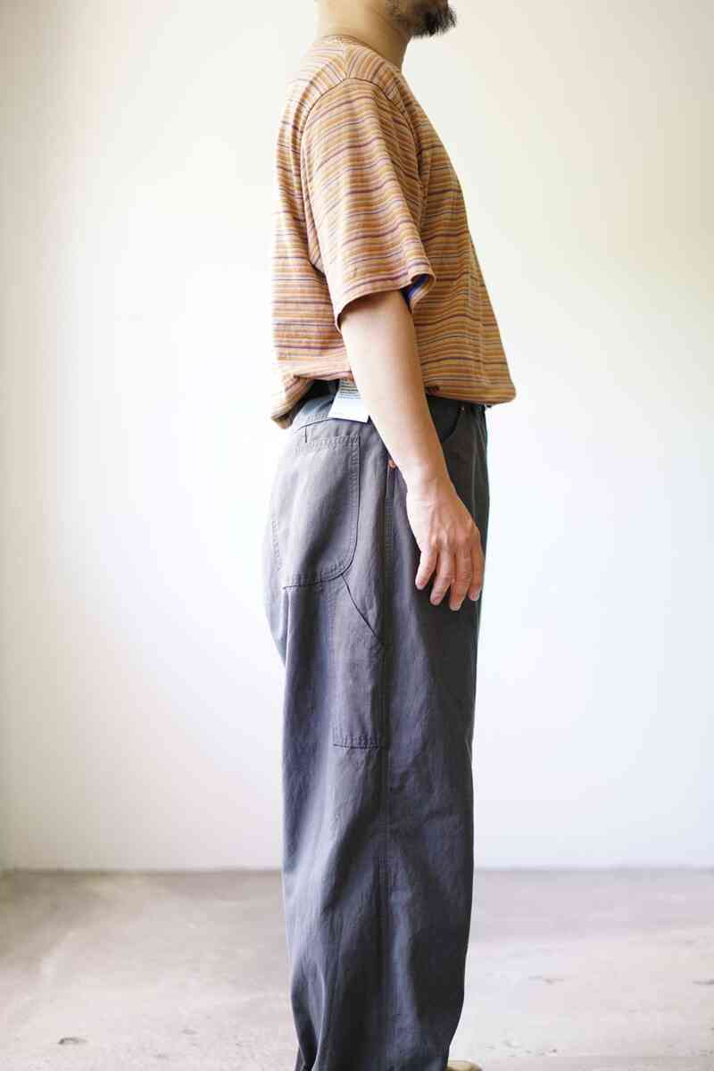 single knee painter pants "cotton / rayon" [CIOTA]着用イメージ