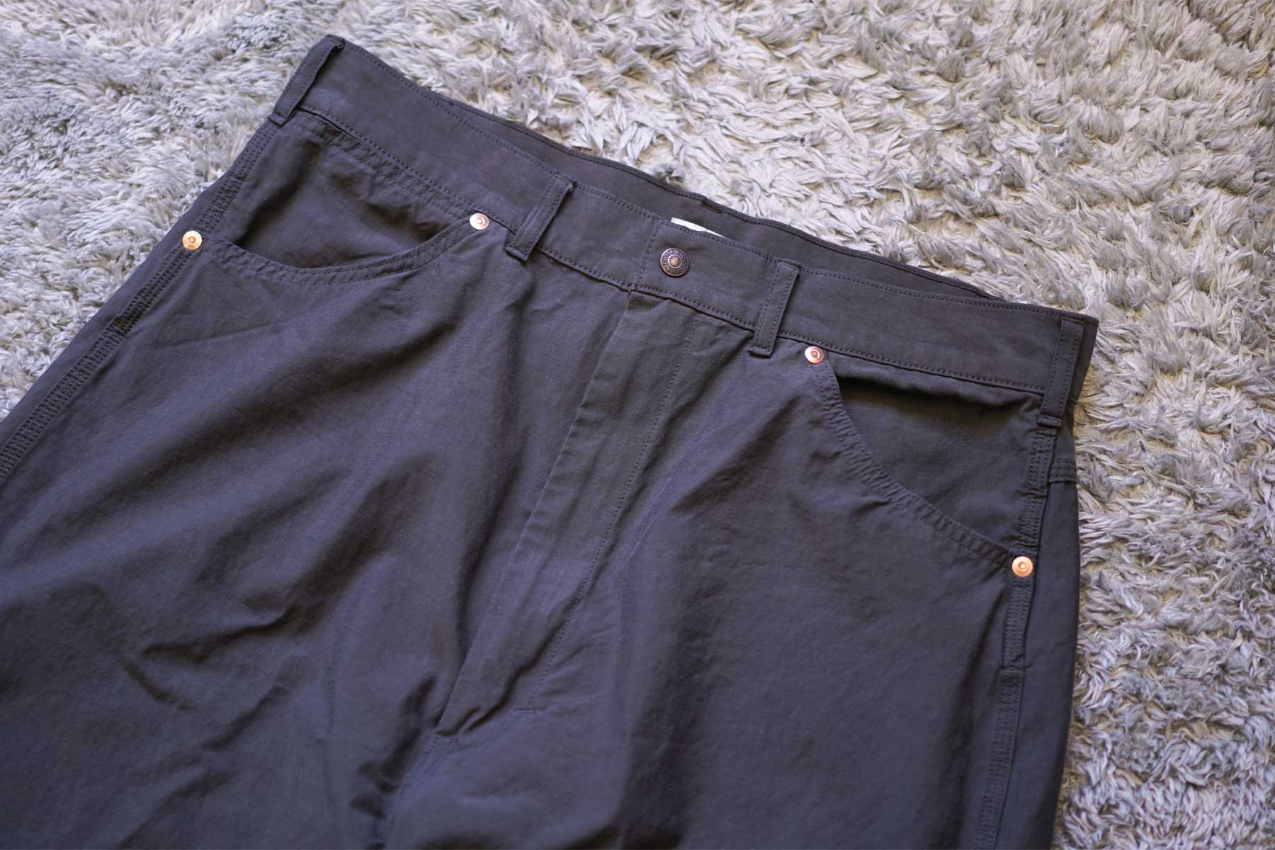 single knee painter pants "cotton / rayon" [CIOTA]ウエストディテール