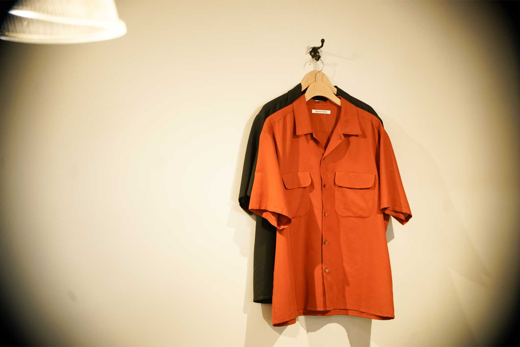 SS -Soft strech Double dobby cloth- FLAT COLLAR SHIRTS セブンバイセブン