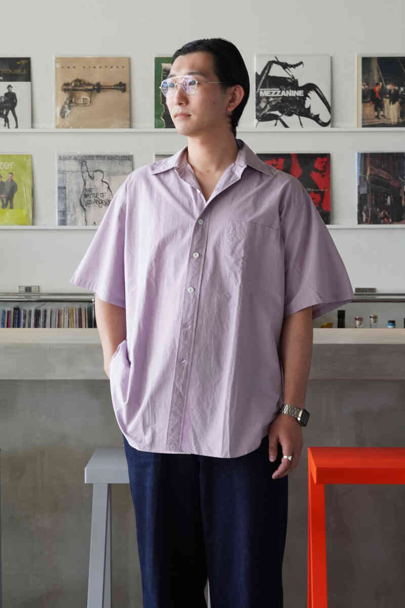 recommend4 - pop up store [SOWBOW] 半袖シャツ 181cm着用イメージ