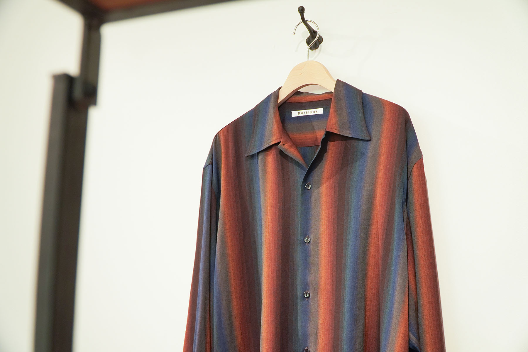 LOOSE SHIRTS -wool gradation stripe-[SEVEN BY SEVEN]イメージ画像