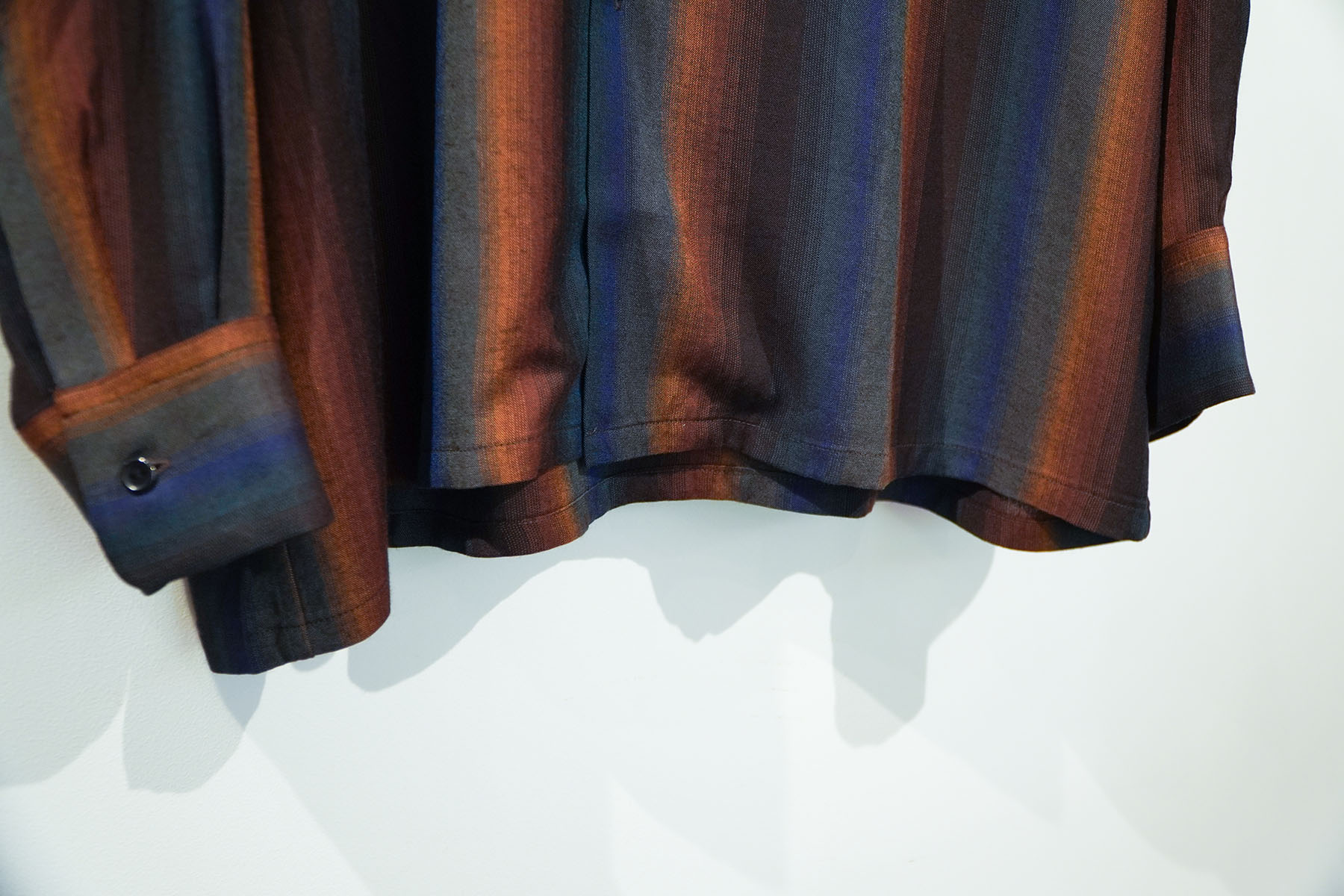 LOOSE SHIRTS -wool gradation stripe-[SEVEN BY SEVEN]ボックスシルエット
