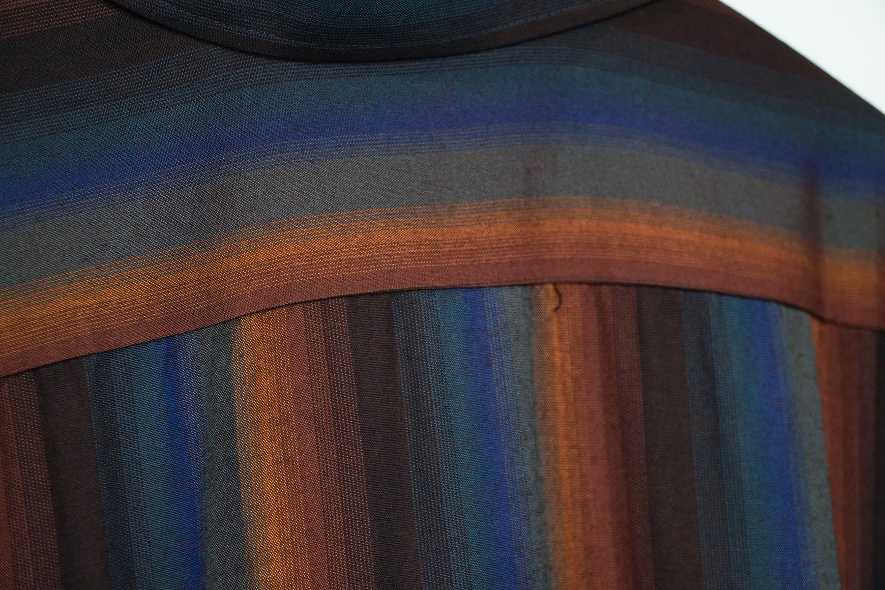 LOOSE SHIRTS -wool gradation stripe-[SEVEN BY SEVEN]バックヨーク