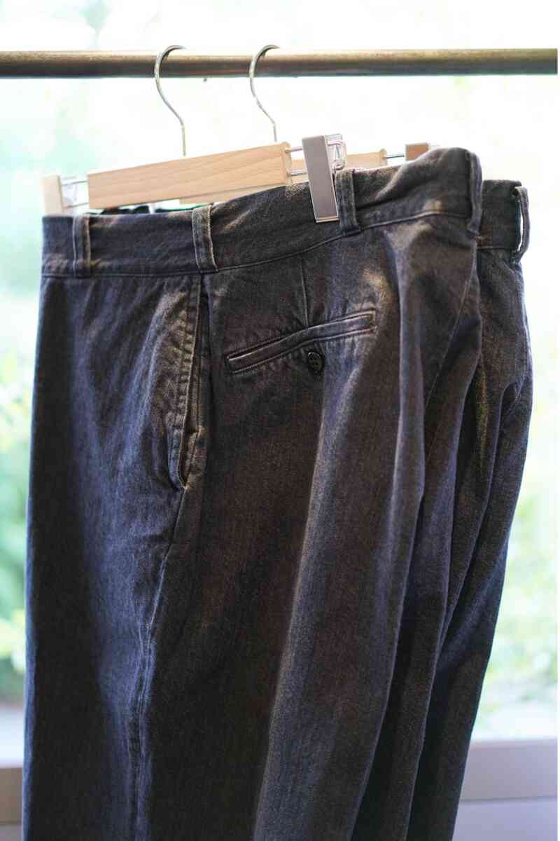 11.5oz denim slacks [CIOTA]ブラック