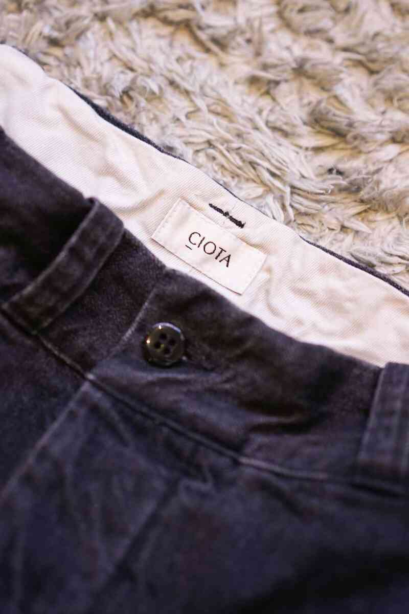 11.5oz denim slacks [CIOTA]シオタ　たたきタグ