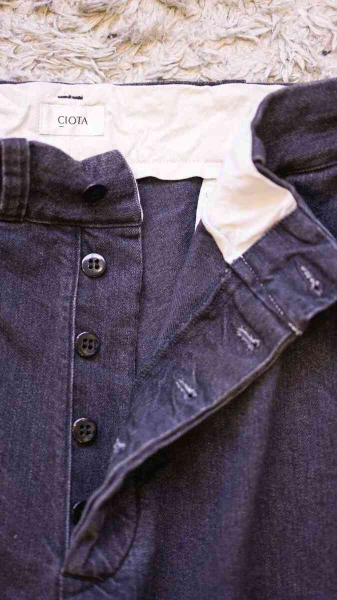 11.5oz denim slacks [CIOTA]ボタンフライ