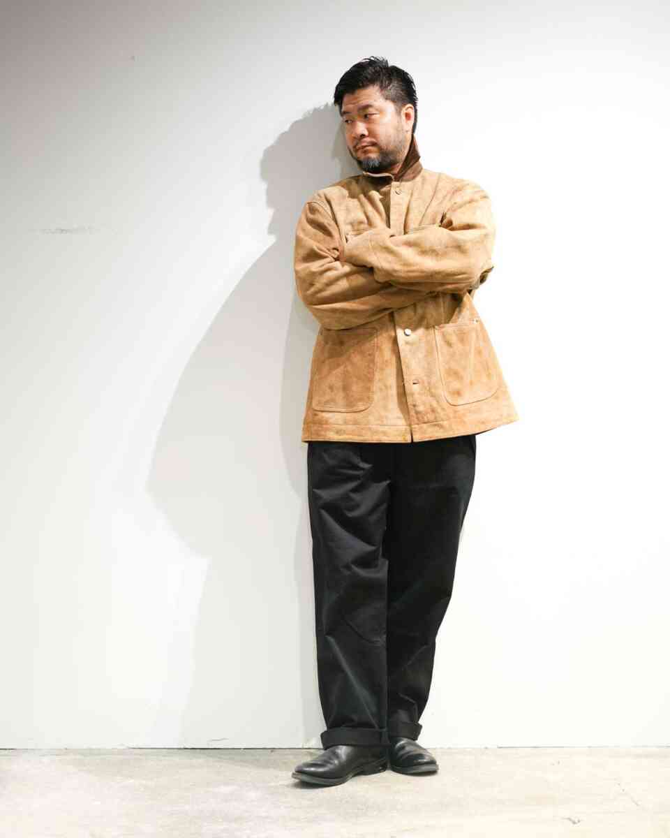 2 Tuck Chino Cloth Pants [CIOTA]ブラックスタイリング