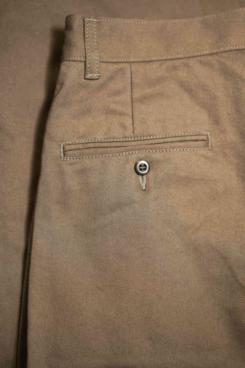 2 Tuck Chino Cloth Pants [CIOTA]バックポケット