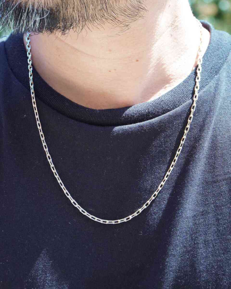 necklace [EURO VINTAGE silver jewelry]made in France 着用イメージ