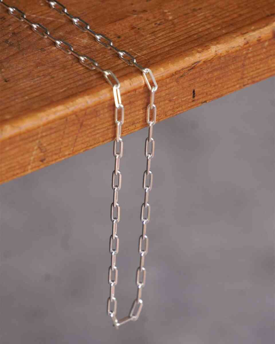 necklace [EURO VINTAGE silver jewelry] made in Italy thin type