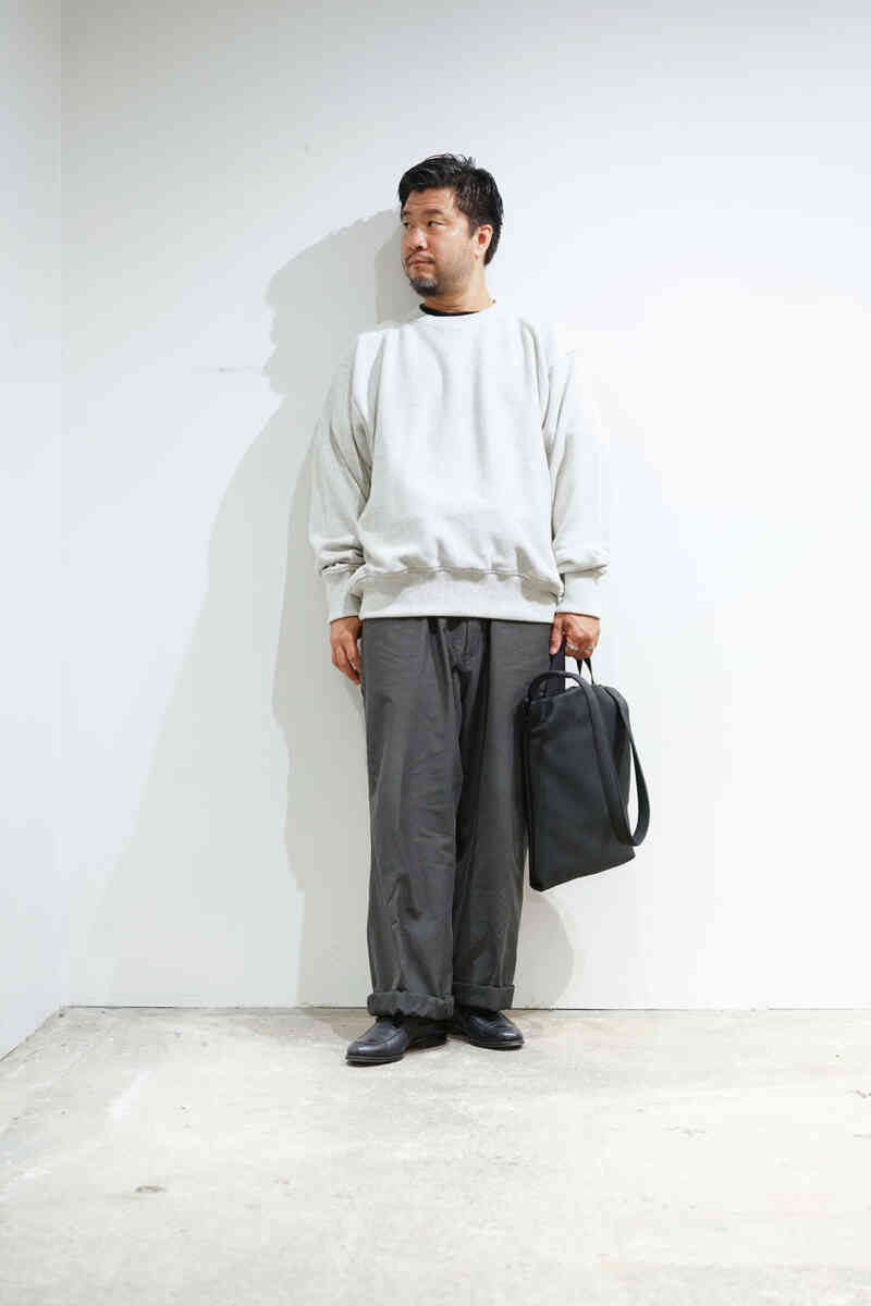 2025AW autumn style sample [tranescent]スウェットニットスタイル