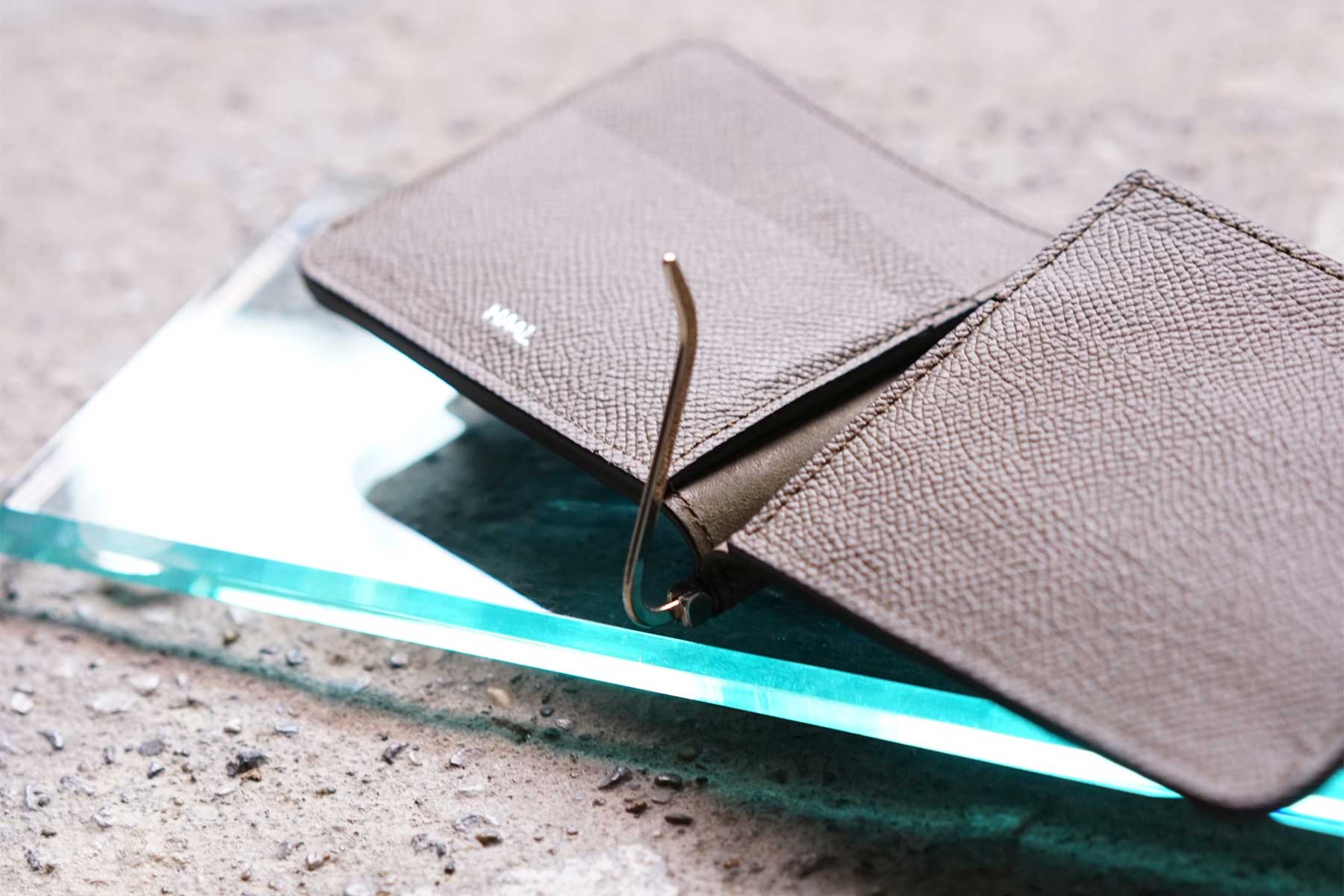 MONEY CLIP "AMULET" [HAAL leather goods]バネ式クリップ