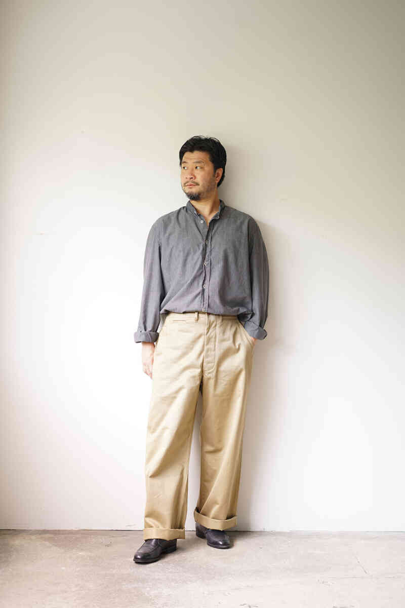 WestPoint Chino Cloth Pants (45khaki) [CIOTA]適正なウエスト位置