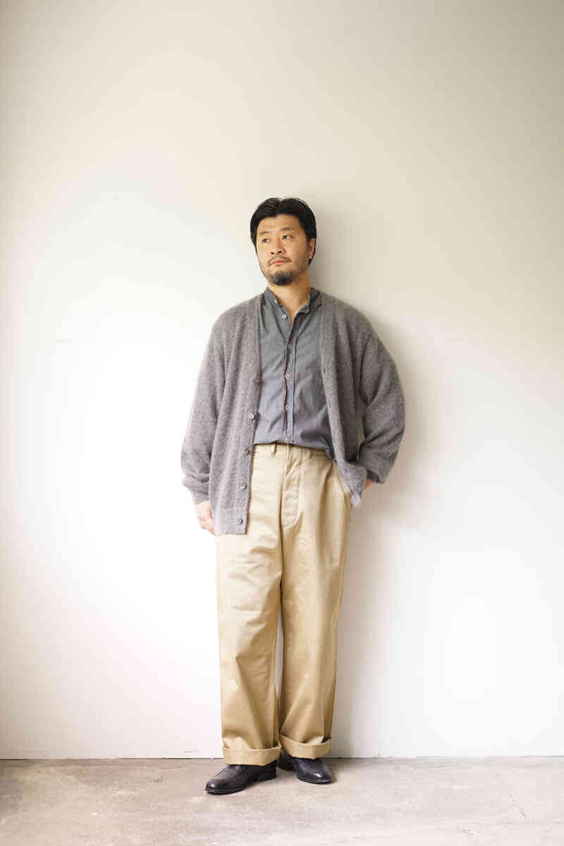 WestPoint Chino Cloth Pants (45khaki) [CIOTA]スタイリングイメージトラッドテイスト