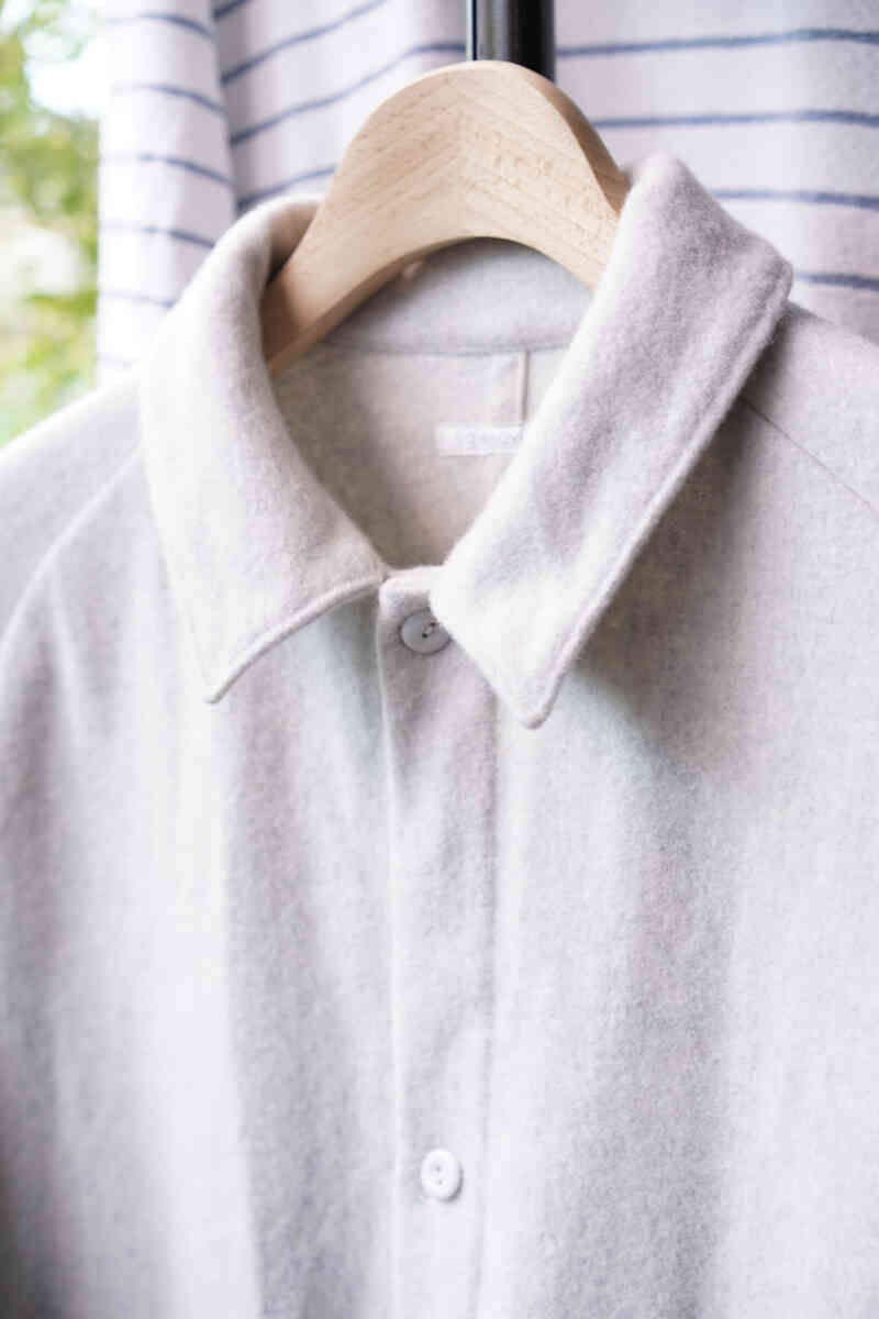 lambs wool sports jacket "shirts type H " [SOWBOW]襟元