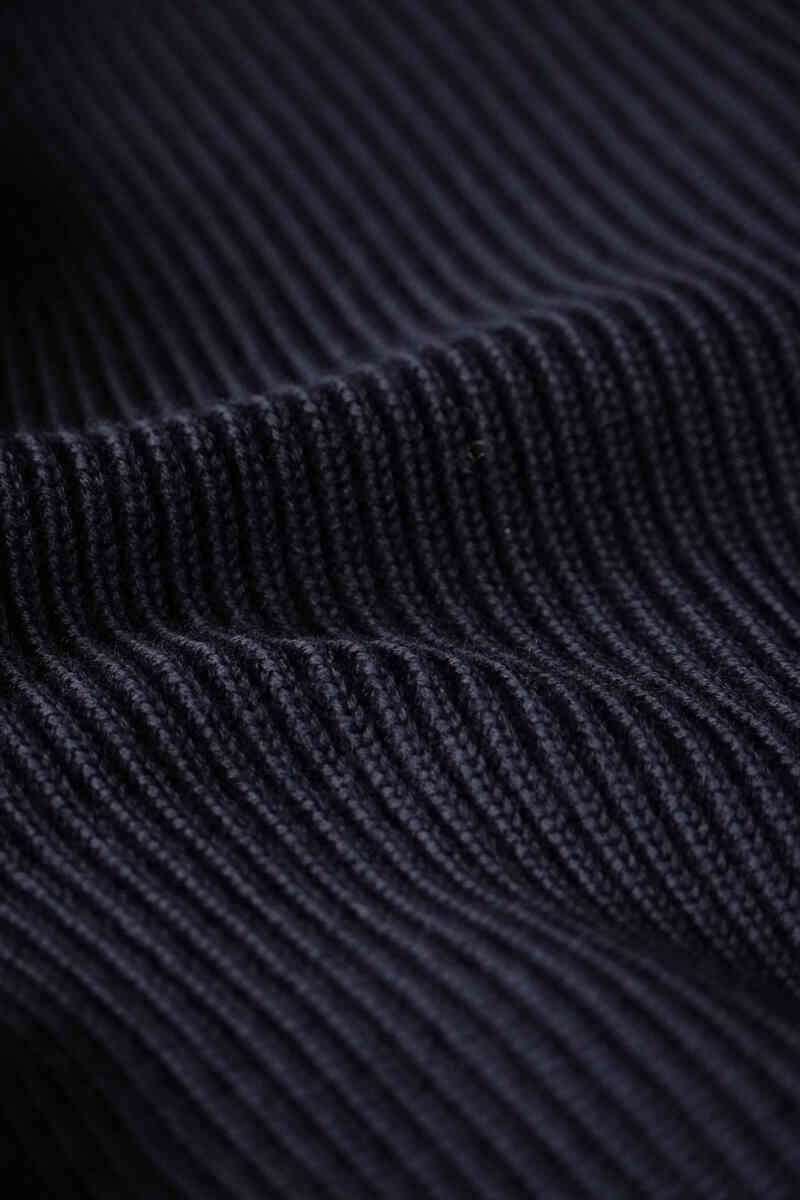 EX FINE WOOL RIB KNIT BLOUSON [Yonetomi]ファブリック