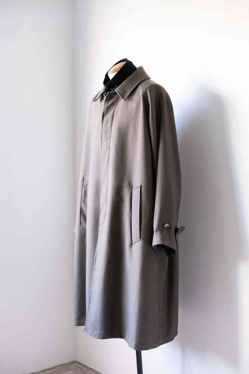 BAL COLLAR COAT ‐Silk Wool loose twill‐ [SEVEN BY SEVEN]OD