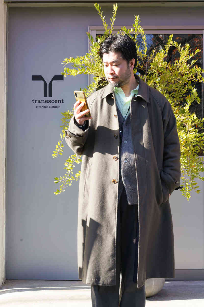 BAL COLLAR COAT ‐Silk Wool loose twill‐ [SEVEN BY SEVEN]スタイリングイメージ