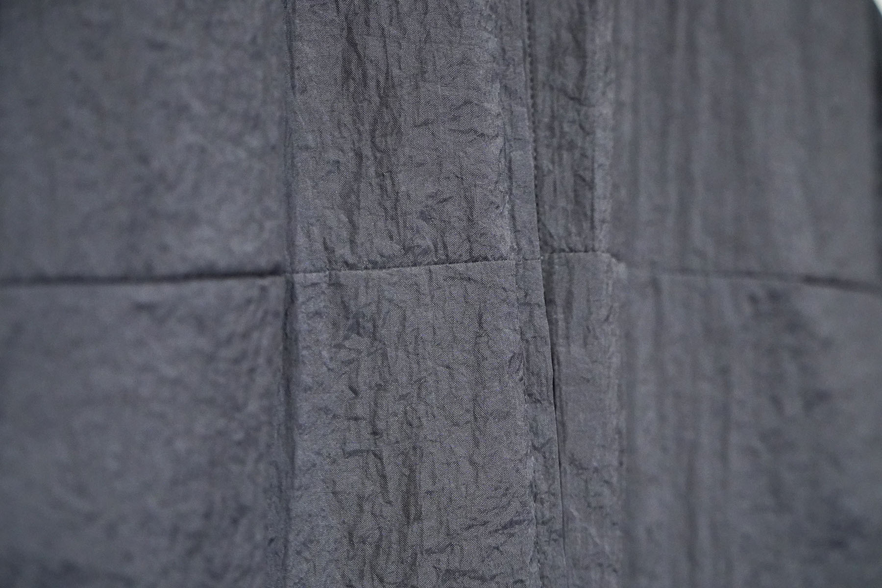 PADDED VEST -SHRINK TAFFETA- [ERA. goods]素材