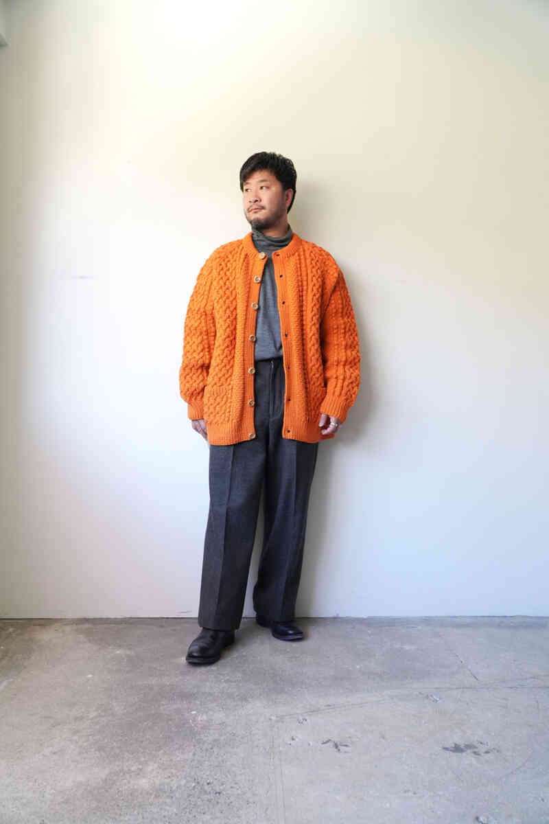 H.ORANGE 4A cardigan [STRATHTAY by INVERALLAN]トラッドスタイル