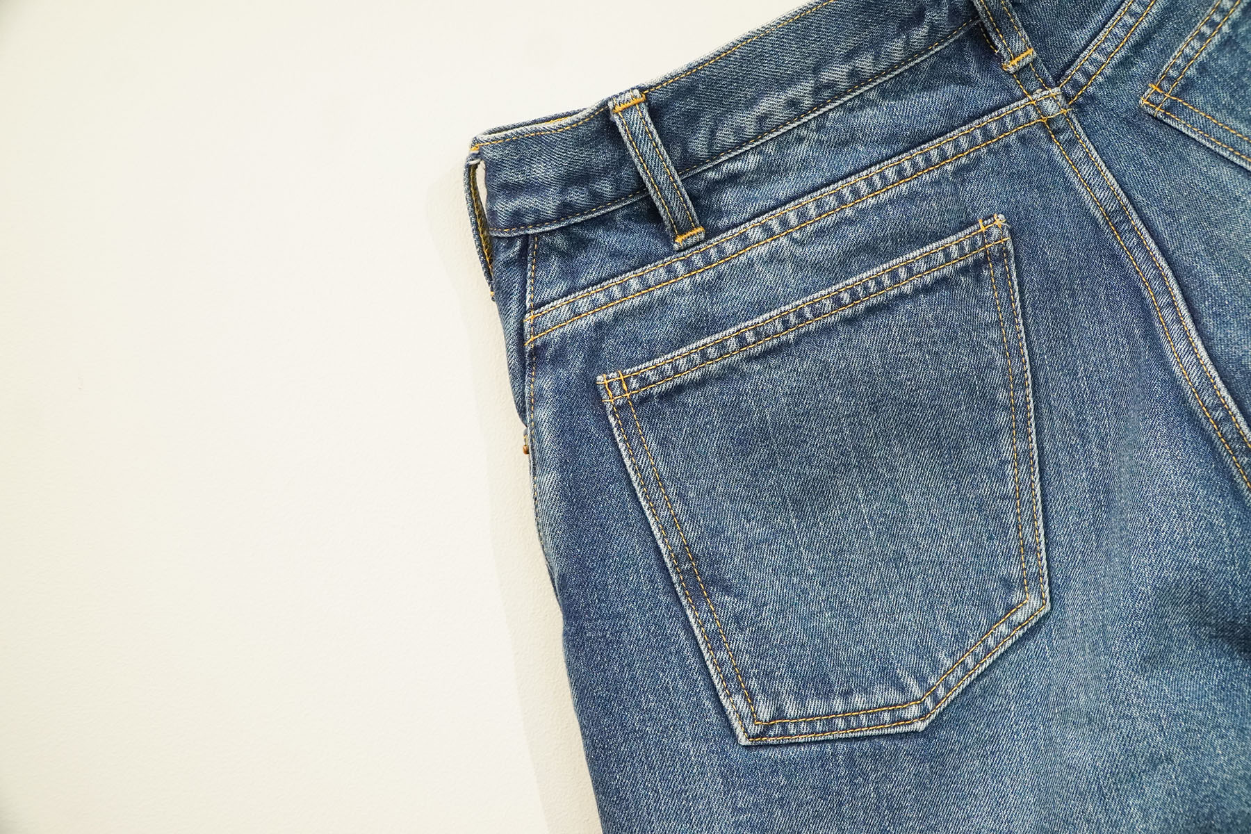 Medium Blue - Wide Tapered 5 Pocket Pants[ヒップポケット]
