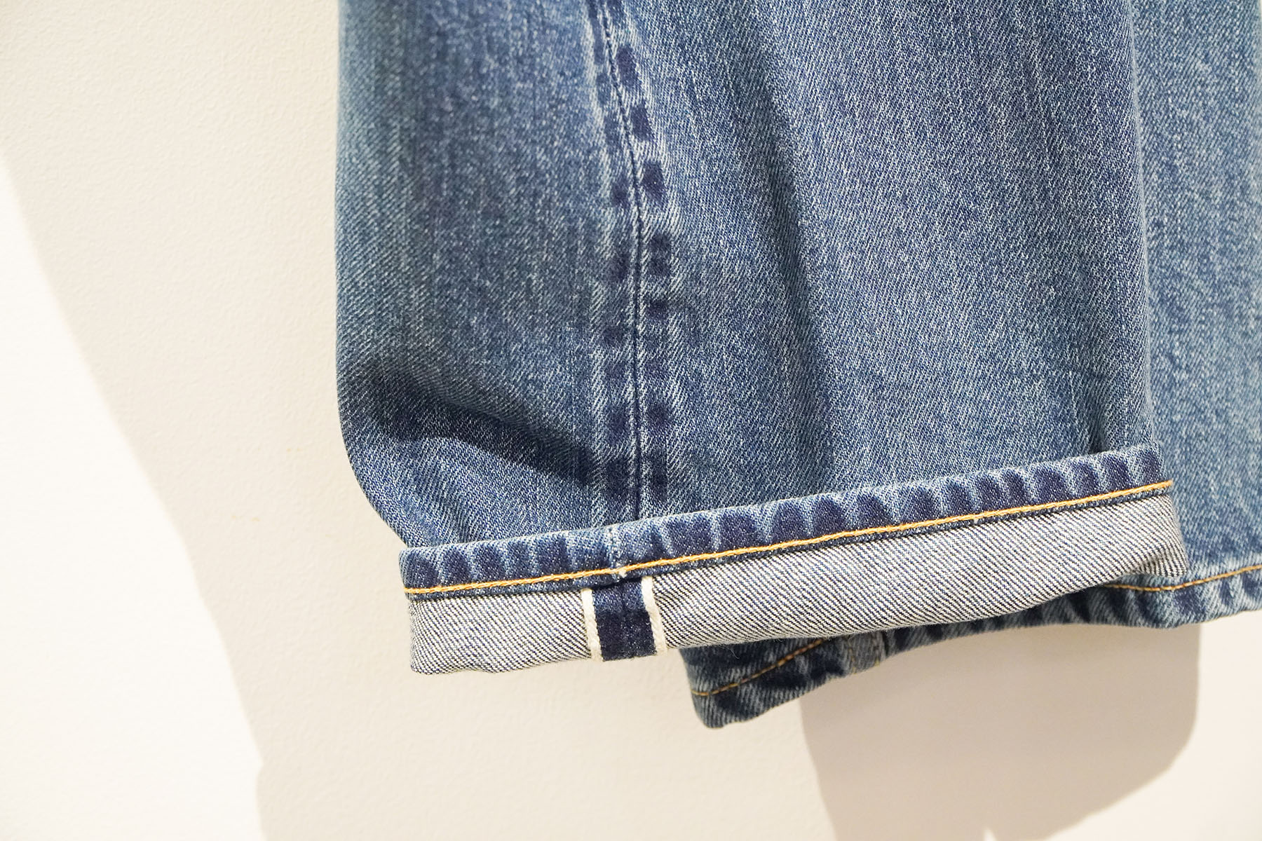 Medium Blue - Wide Tapered 5 Pocket Pants[セルビッチ]